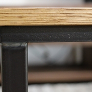 オーク&アイアンレッグのローテーブルこたつ仕様画像1