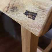 モンキーポッド一枚板とオーク2Way木脚のダイニングテーブル画像5