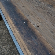 USED足場板と40角アイアンフレームの大型テーブル画像7