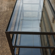 ガラス天板アイアンシェルフ画像2