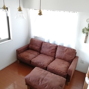 DEE SOFA 3P-3ブロック-/ダークブラウン/オーク脚画像1