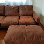 DEE SOFA 3P-3ブロック-/ダークブラウン/オーク脚画像3