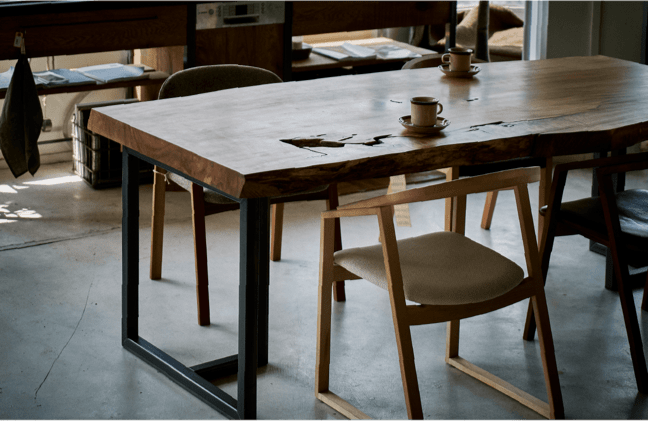 一枚板のテーブルなどの家具製作/一枚板を使用したオリジナル家具